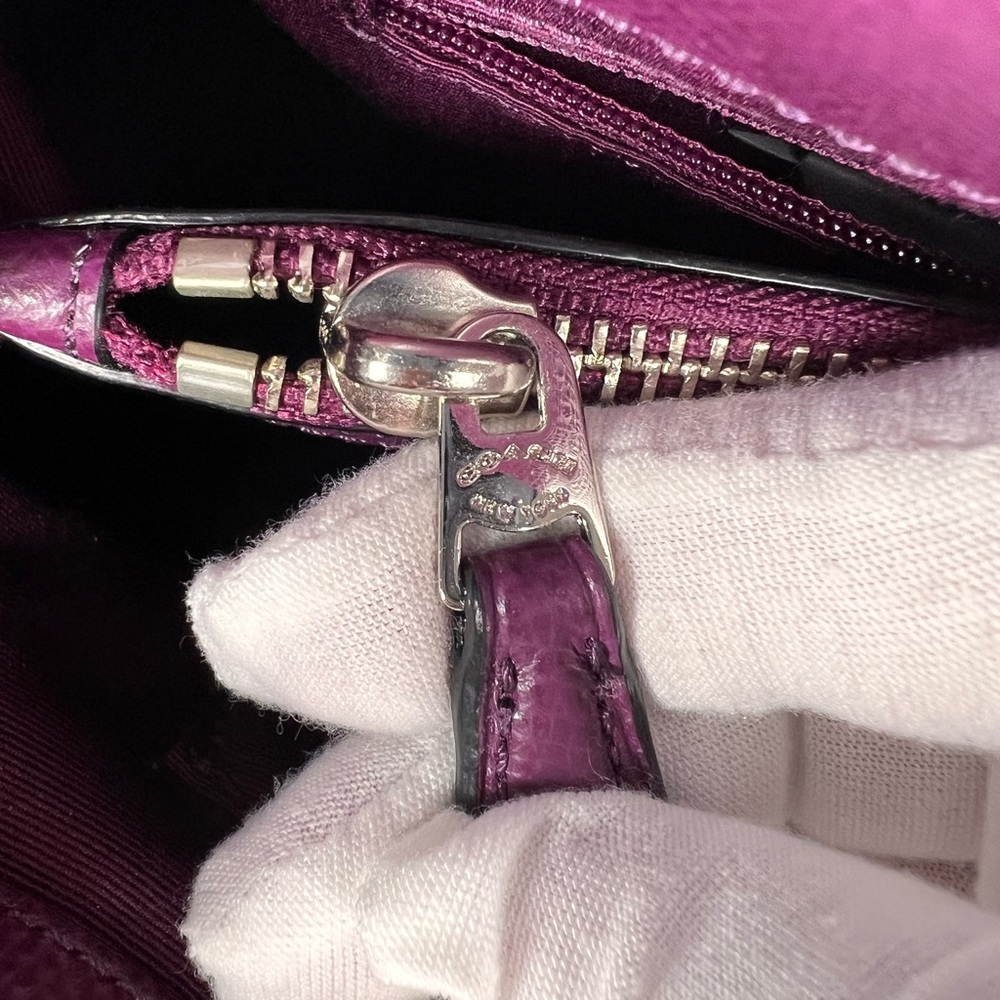 Rare Coach Minetta Plum Exotic Python Embossed Cr… - image 8